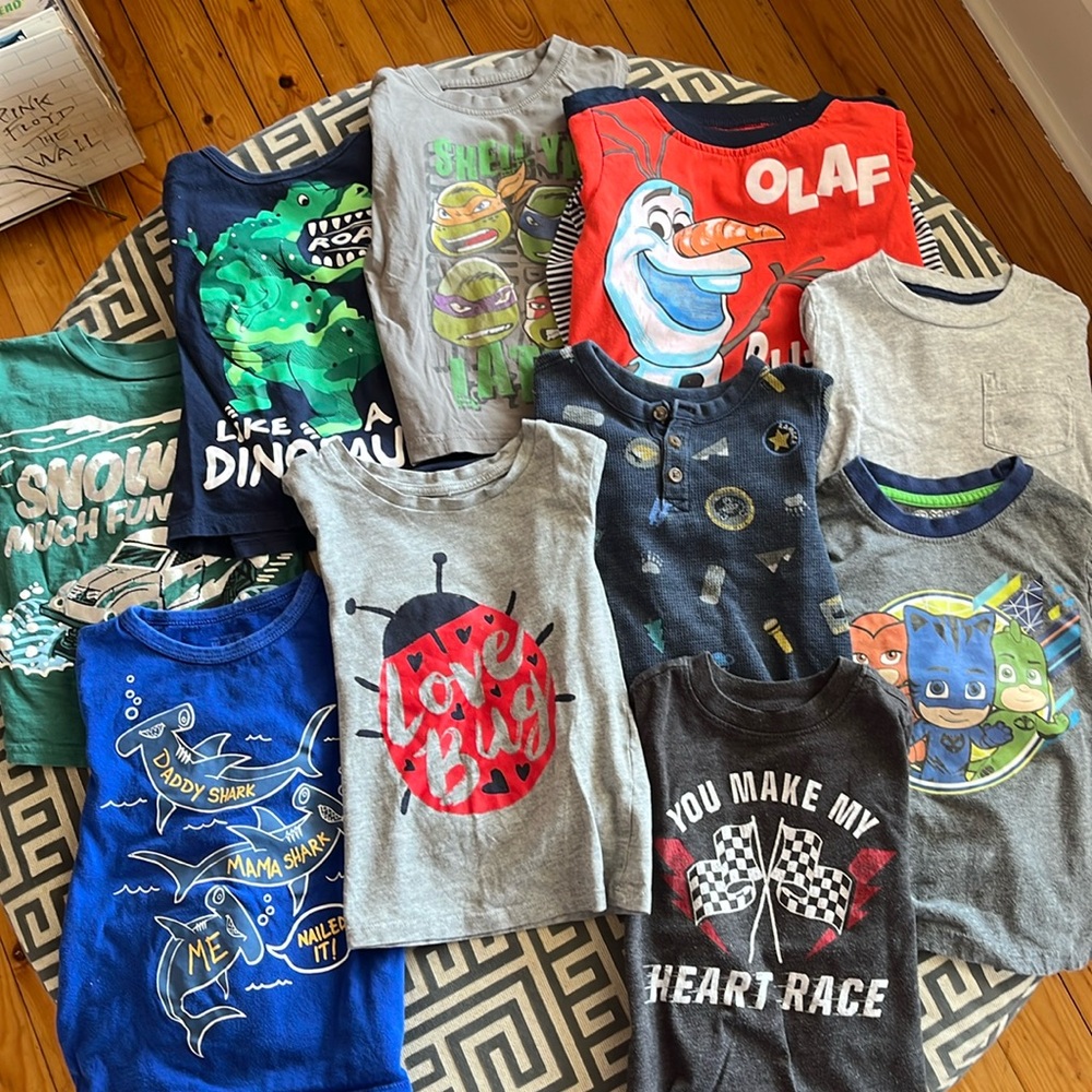 Bundle of 10 long sleeve t-shirts - 3T